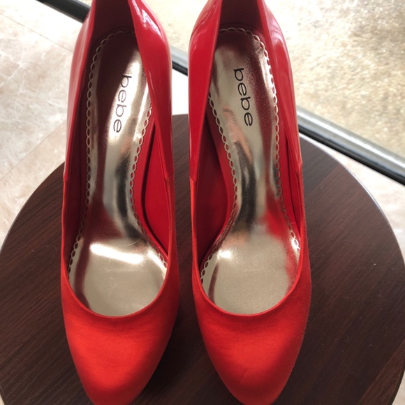 Red Bebe high heels with platform - Picture 4 of 7